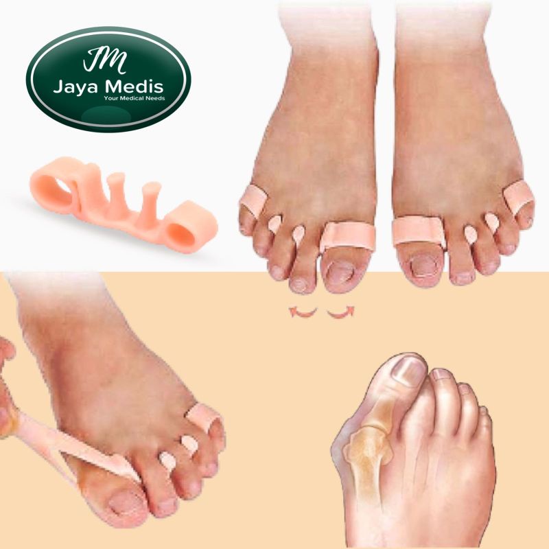 Pemisah Jari Kaki Bahan Silikon - Bunion 1 Pasang