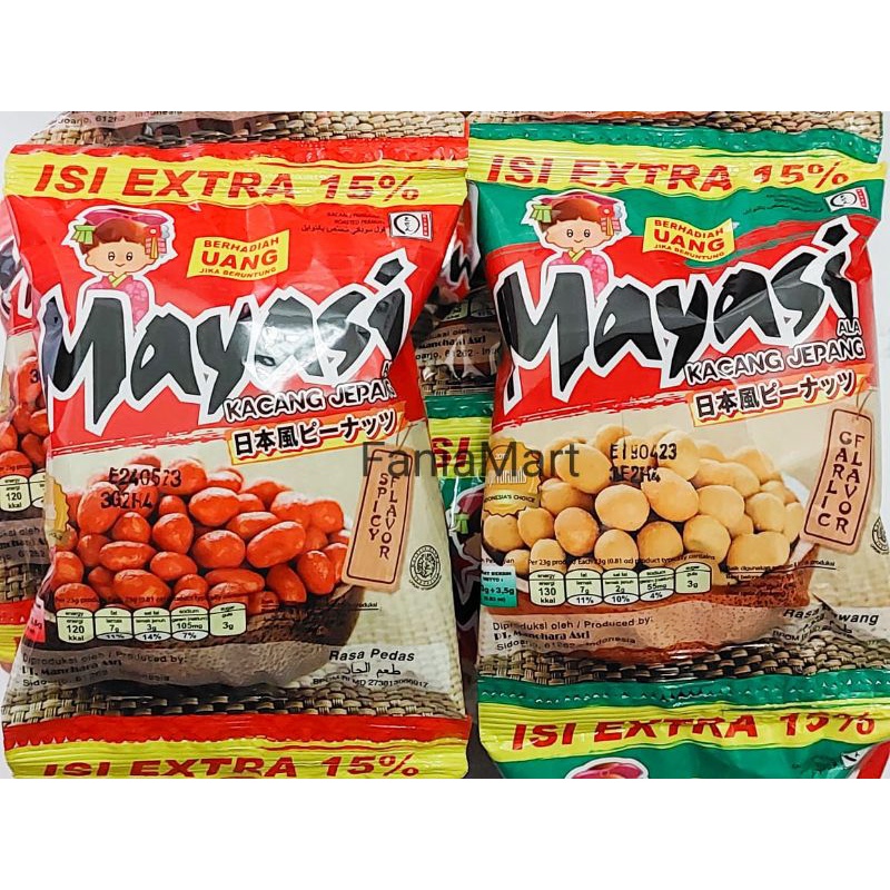 

Mayasi Kacang Jepang Rasa Pedas dan Bawang isi 10pc