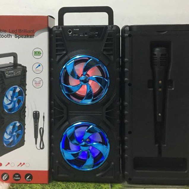 speaker bluetooth karaoke free mic speaker aktif portabel termurah big bass speaker YD 806