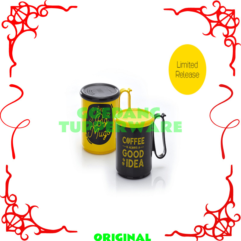 Set Gelas Tupperware Original-Cangkir Mug Tupperware Original Jumbo 600ml