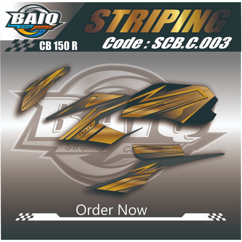STRIPING CB150R/CB 150 R 2016 2017 All New Streetfire Variasi Honda Stiker List motor