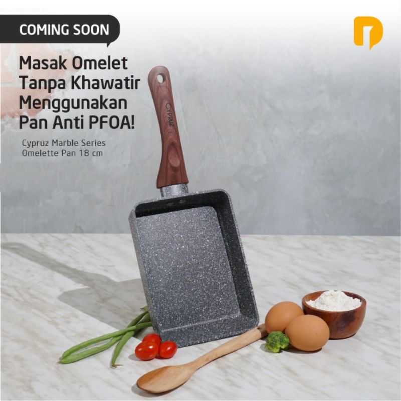 Pan Cypruz Marble Series Omelette 18 cm