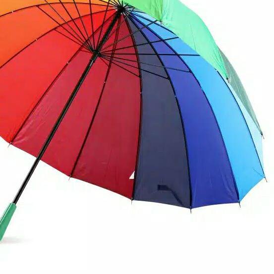 payung golf/payung pelangi/payung pelangi jumbo besar rainbow