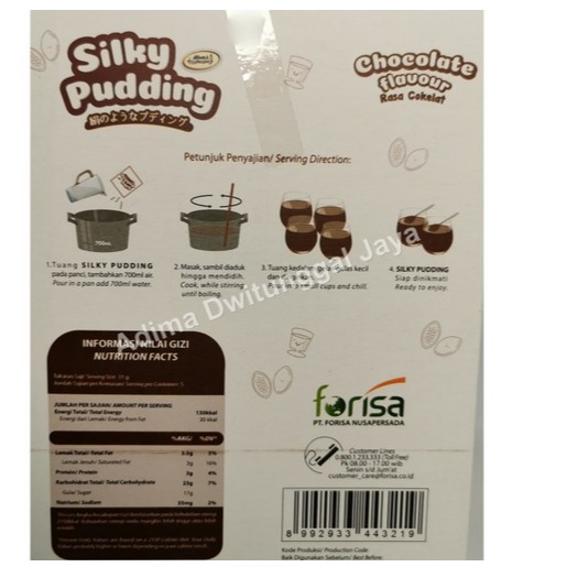 Puding / Silky Pudding Chocolate / Pudding Silky Cokelat 155 gr