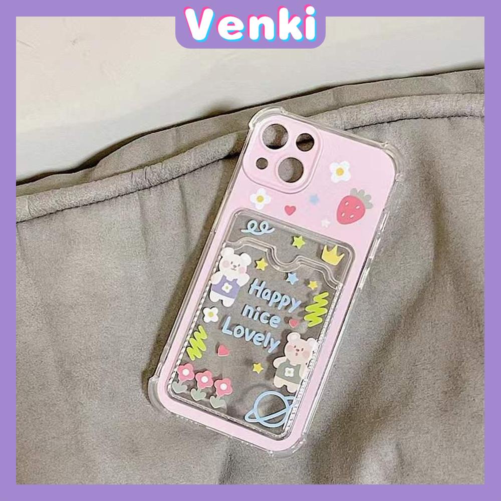 Casing Silikon Iphone 13 Pro Max 12 Pro Max 11 Pro Max 7 Plus Xr Xs Max Shockproof Motif Bunga Strawberry Pink