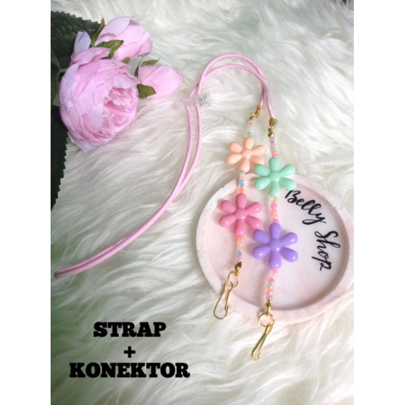 KALUNG STRAP MASK KONEKTOR MASKER LUCU RAINBOW