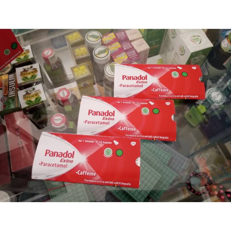 PANADOL EXTRA 1 STRIP @10 KAPLET | Obat Sakit Kepala - ED 04/2026