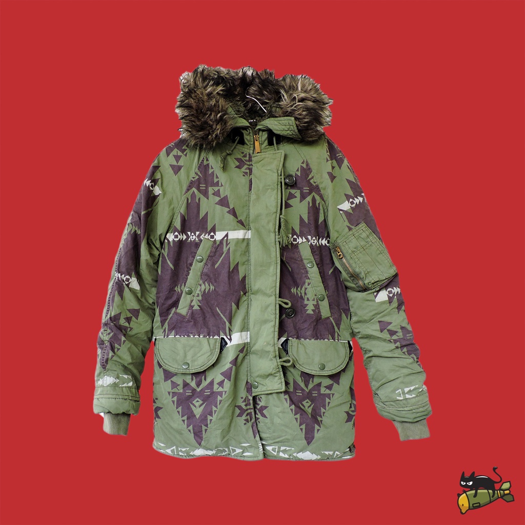 Denim and Supply Ralph Lauren N-3B Goose Down Jacket with Removable Fur