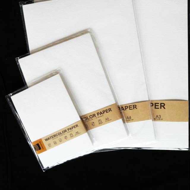 Baohong Cellulose Watercolor Paper 300gsm A6a5a4a3 Kertas Cat Air Shopee Indonesia 1060