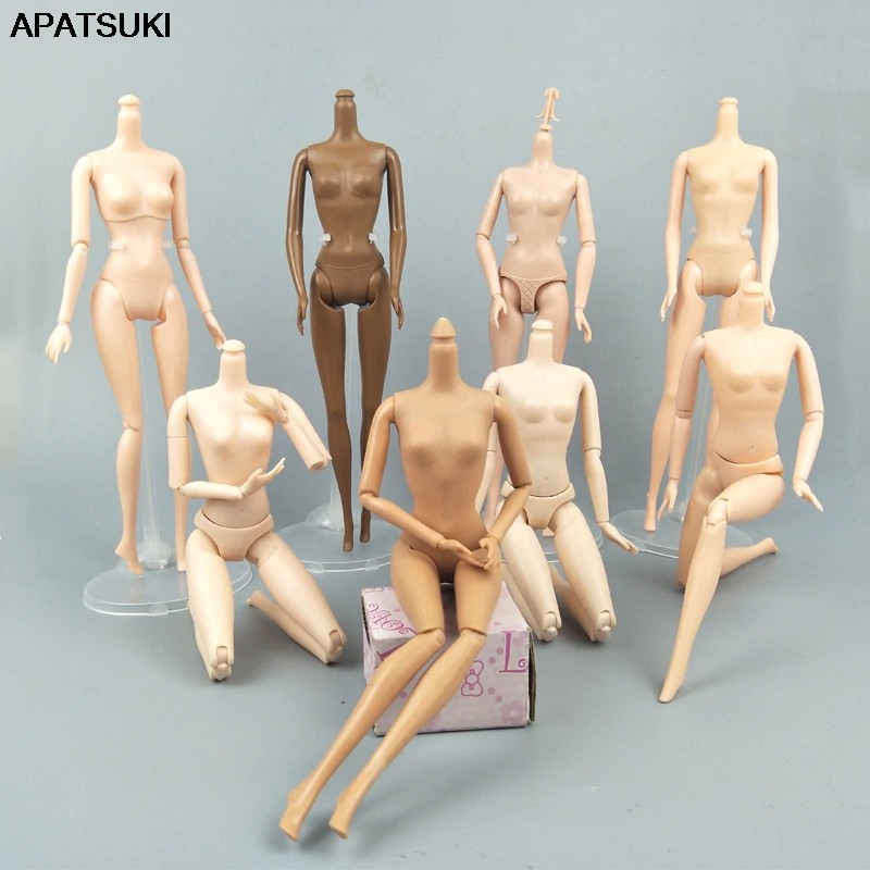 Boneka Lucu 1/6 Jointed DIY movible desnuda muñeca cuerpo para 1:6 BJD Dollhouse DIY cuerpo sin