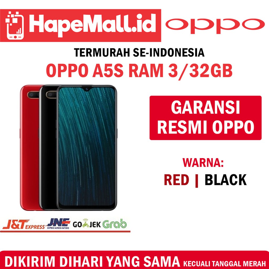 OPPO A5S RAM 3/32GB GARANSI RESMI OPPO INDONESIA TERMURAH