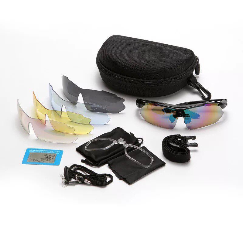 Rockbros Kacamata Sepeda Polarized dengan 5 Lensa Myopia - 0089