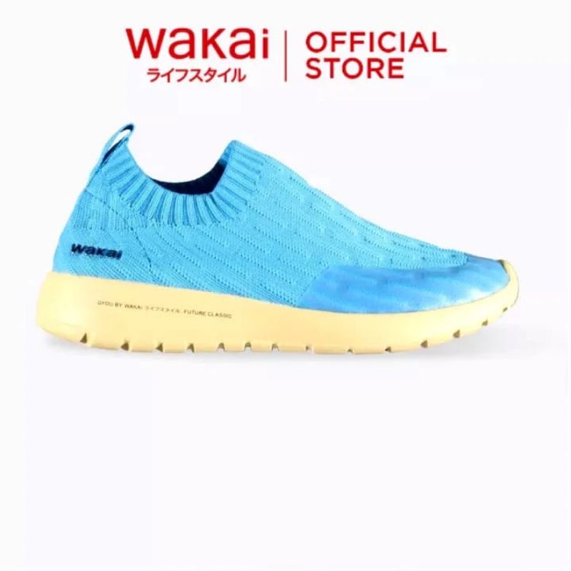 Sepatu wanita Wakai GYOU french blue/ beige original 36