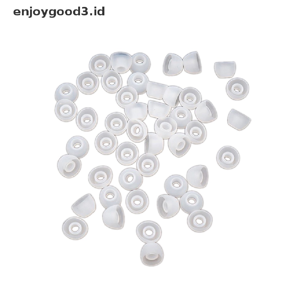 (Rready Stock) 50pcs Earpads Pengganti Bahan Silikon Lembut 11MM Untuk Earphone In-Ear (ID)