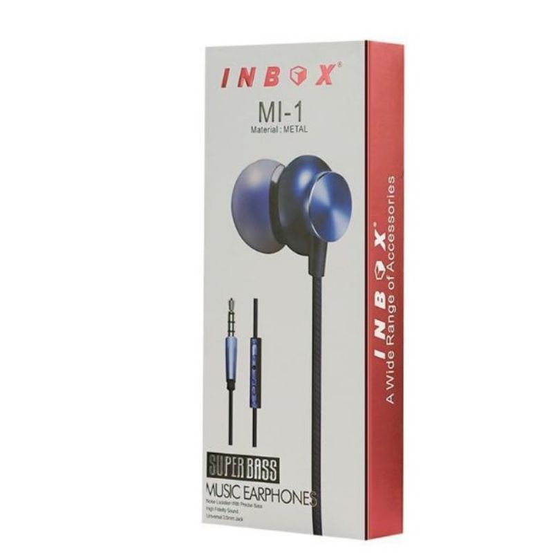 Cable Earphone Inbox MI-1 - Dilengkapi Dengan Tombol Volume