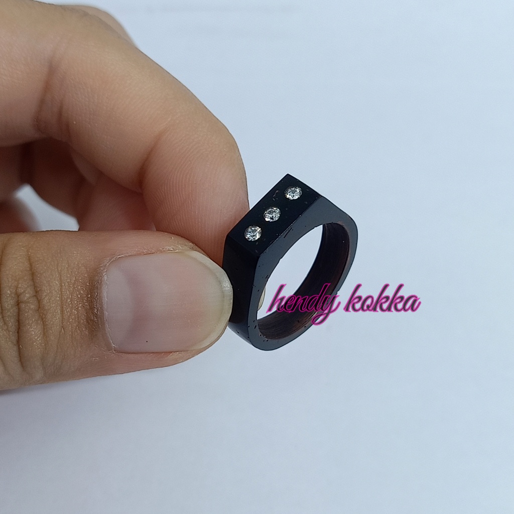 cincin kokka kaukah kaokah plat mata 3 hitam