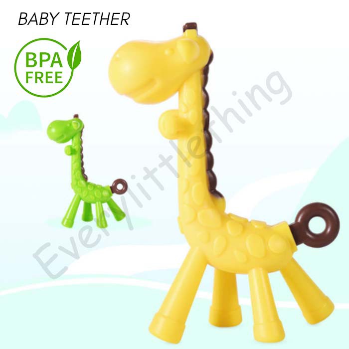 Cod Teether Jerapah Mainan Gigitan Bayi Jerapah Shopee Indonesia