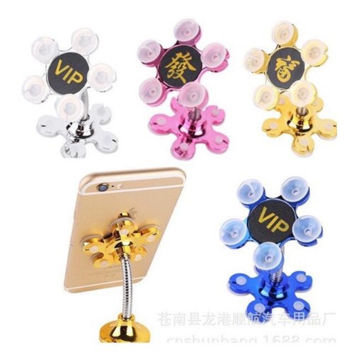 Holder HP Mobile Smart FLOWER BUNGA Stand Stick Phone Universal