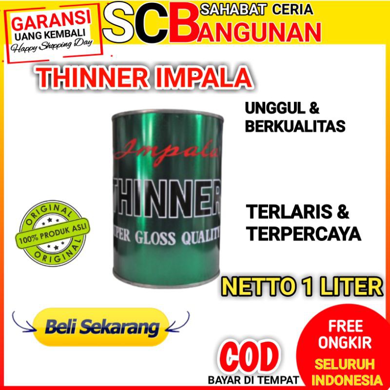 

Thinner Impala Thiner Pengencer Cat Minyak Besi Kayu Tiner Impala