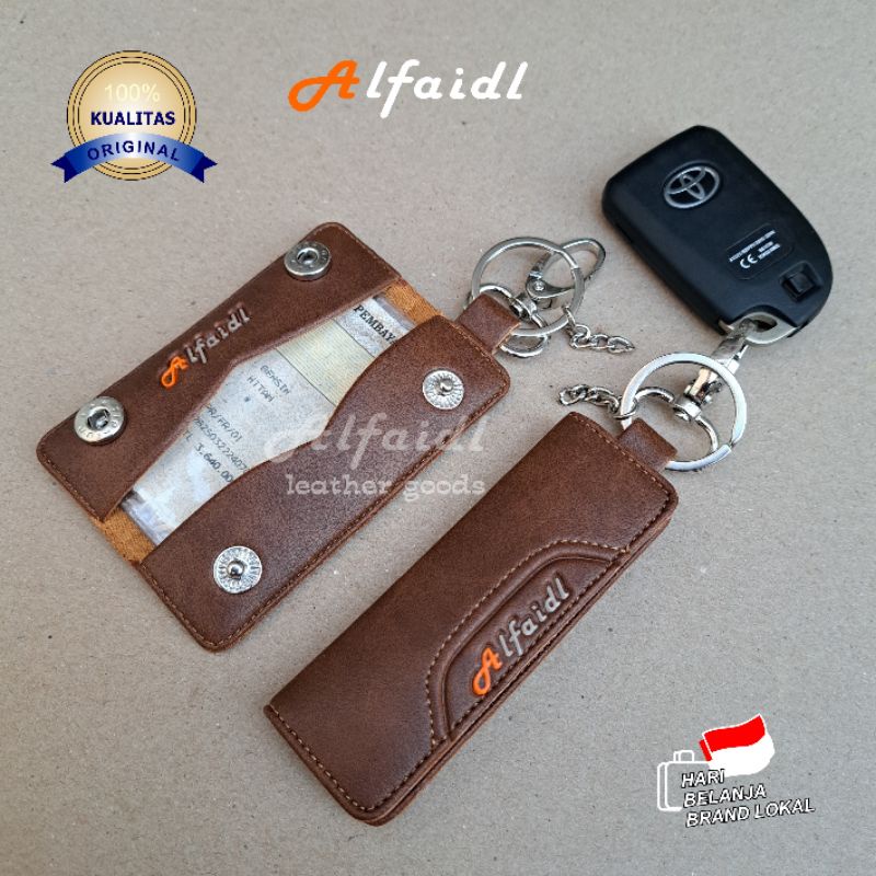 TERLARIS Dompet STNK MOBIL/MOTOR Gantungan Kunci STNK MOBIL/MOTOR Dompet Kunci MOBIL/MOTOR Original Alfaidl