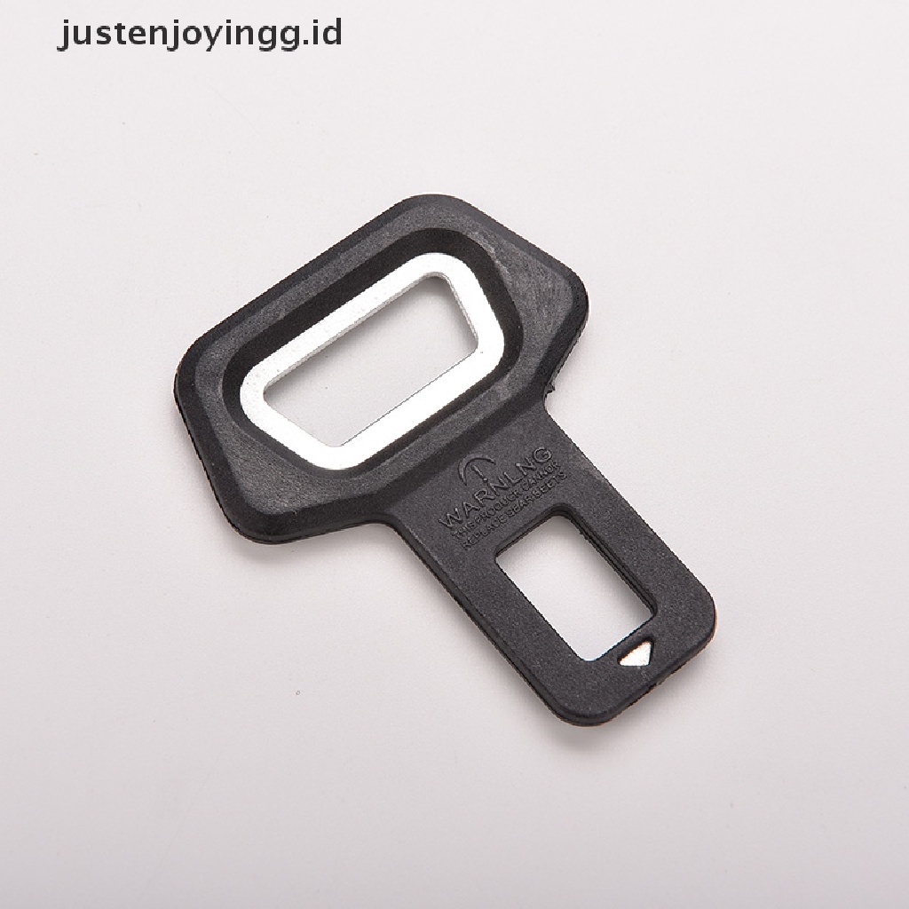 // justenjoyingg.id // 1PC Universal Car Auto Bottle Opener Seat Belt Buckle Alarm Stopper Clip Clamp ~