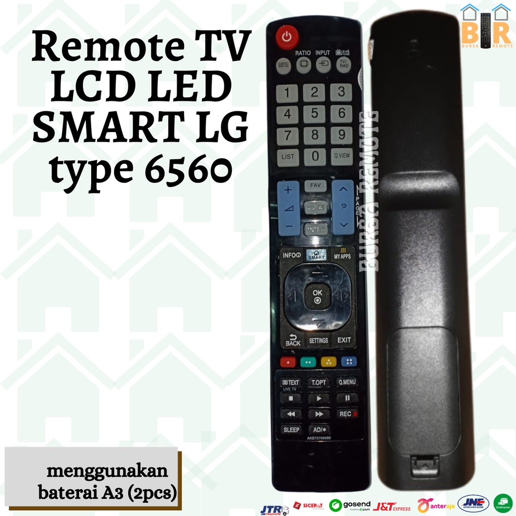 REMOT / REMOTE TV LCD/LED SMART/6560 / GROSIR DAN ECERAN