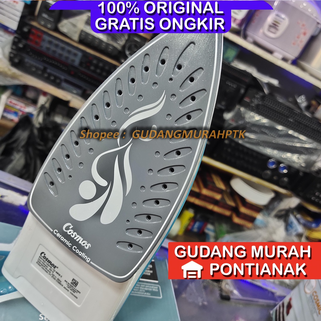 Setrika Uap Cosmos Ceramic Soleplate CI-4910 C 5in1
