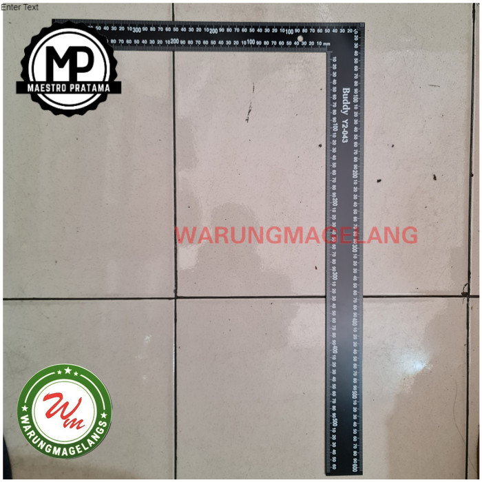 

BARU Penggaris mistar siku 24 inch 60 cm bahan besi
