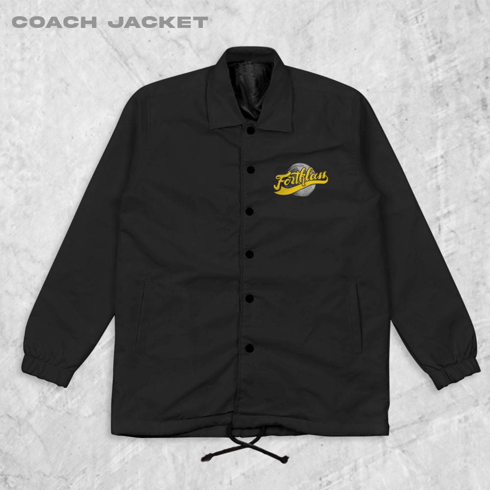 Fortglass Moon Coach Jaket Pria Outwear Unisex Parasut