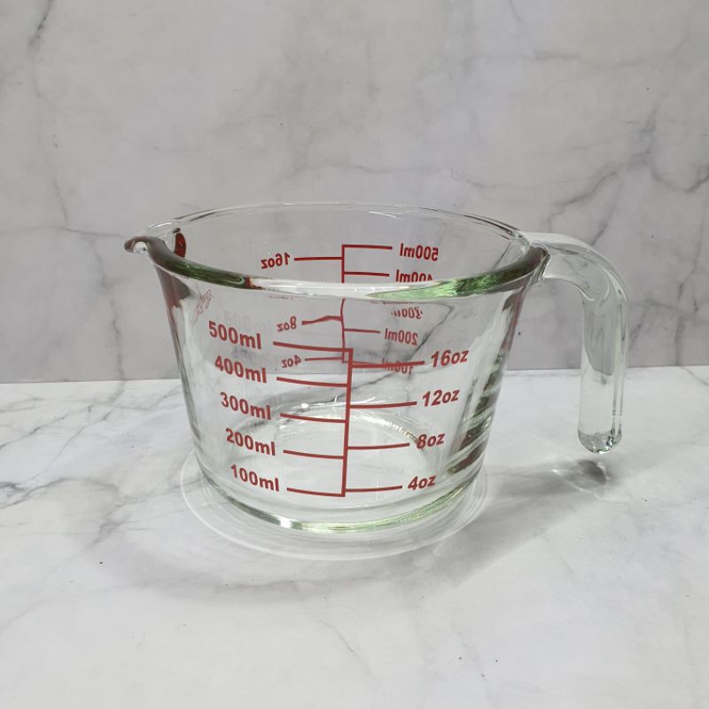 forbake glass measuring cup / gelas takar tebal