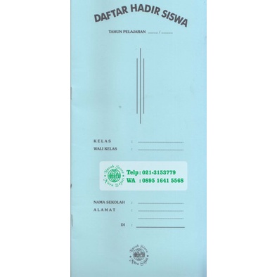 

Daftar Hadir Siswa ( Absensi )