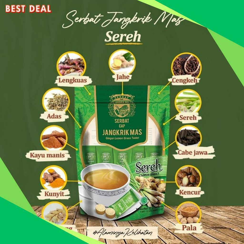 

DISCOUNT TODAY SERBAT JANGKRIK MAS SEREH MINUMAN HERBAL TRADISIONAL