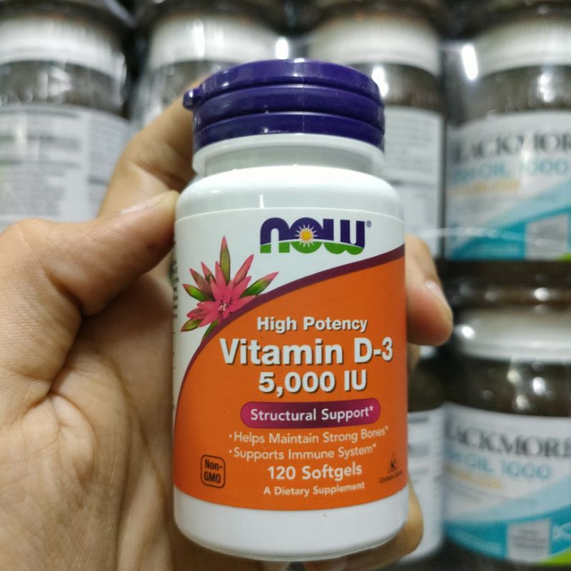 Now D-3 5000 iu 120 capsules food vitamin d3 5000 iu