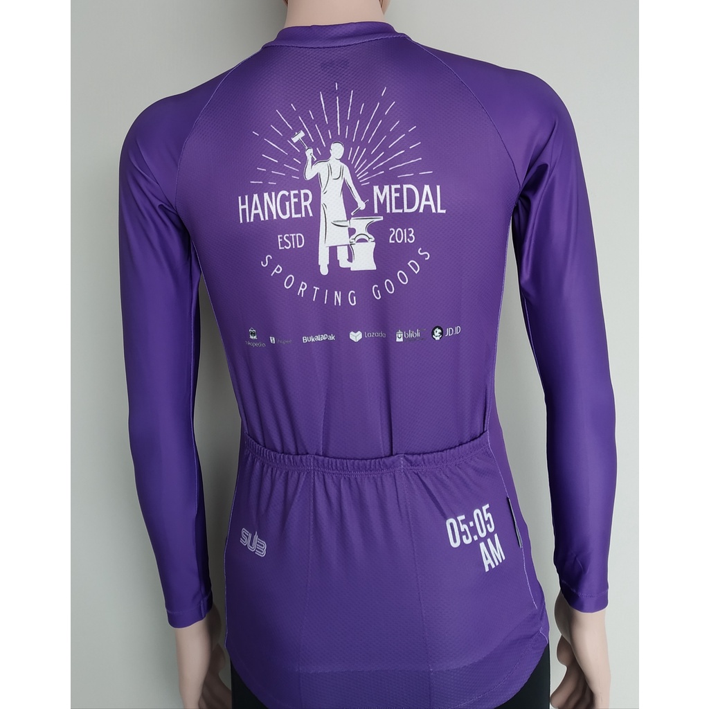 HANGERMEDAL PURPLE SUB JERSEY SUB JERSEY SEPEDA 05 AM 05AM PANJANG