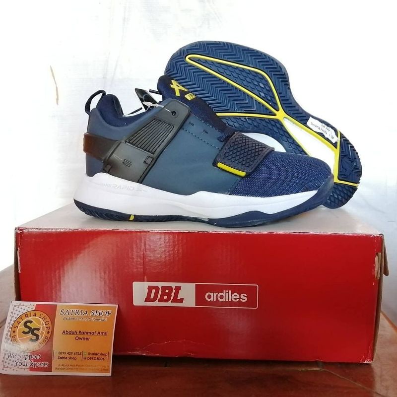 Sepatu Basket Ardiles | DBL AD1 | Navy-Kuning | Original