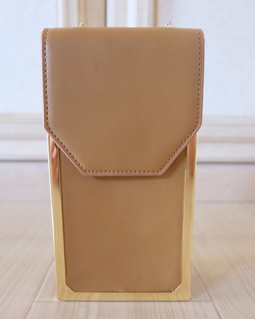 New tas selempang / clutch kecil charles n keith coklat