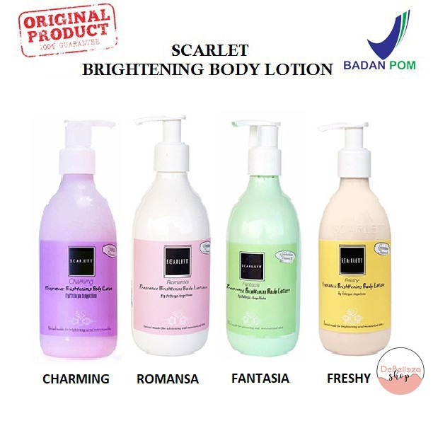 Jual Scarlett Whitening Body Lotion / Hand Body Scarlet / original