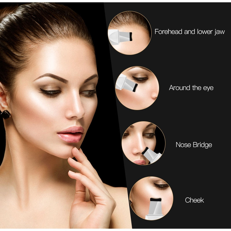 3 in 1 Ready Ultrasonic Peeling Blackhead Removal ultrasonic komedo dead skin wrinkle peeling