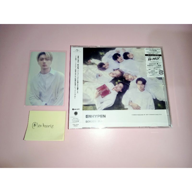 (UNSEALED) ALBUM ENHYPEN WEVERSE JAPAN BORDER : HANAKAI LIMITED EDITION JAY NIKI NI-KI PHOTOCARD PC 
