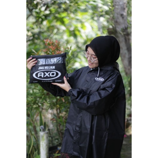 Jas hujan Baju celana AXO Pria dan Wanita Unisex Anti Rembes Dan Elastis