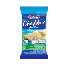 

Keju Kraft Cheddar Mini 30gr