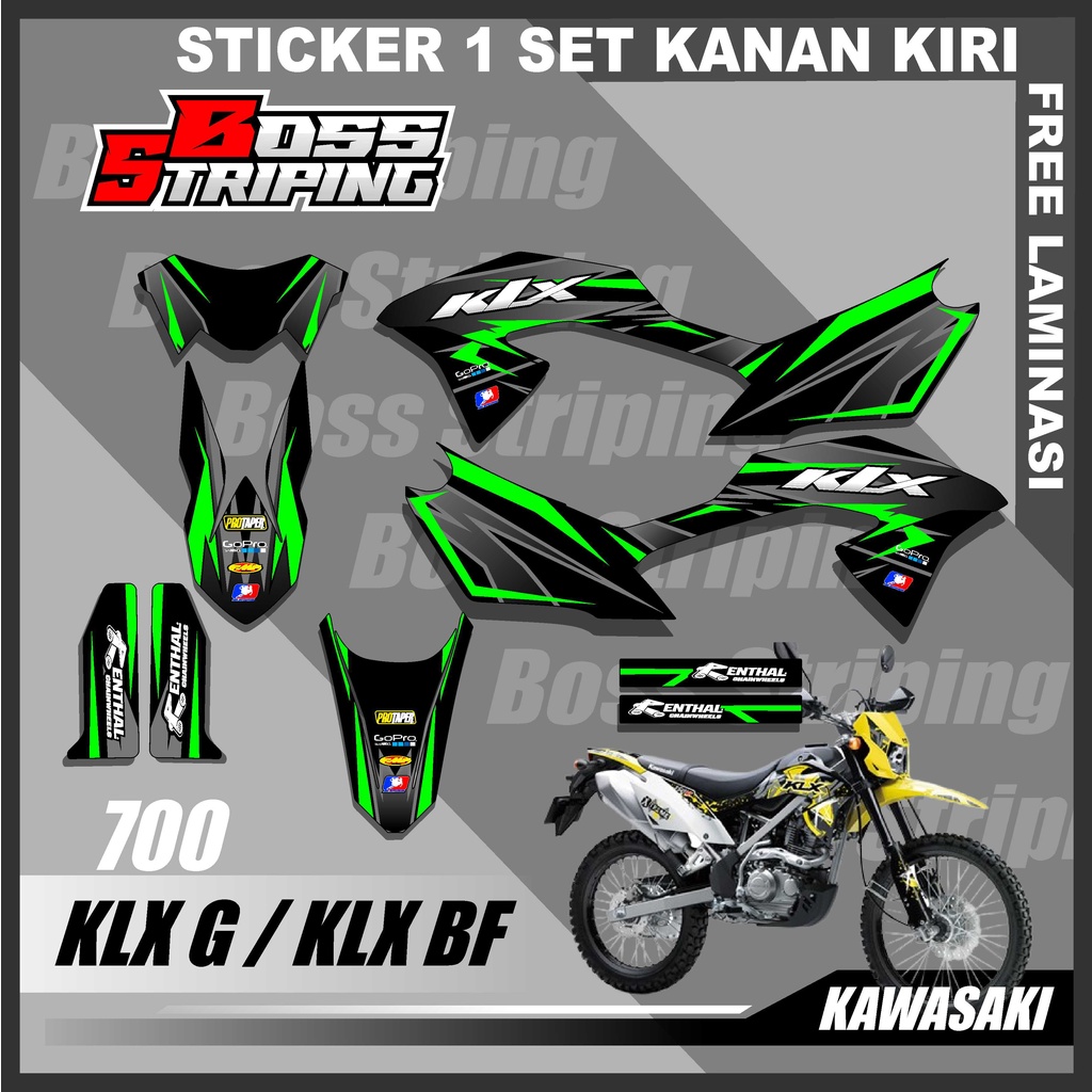 Striping Stiker Klx bf 150 Klx G Stiker setiker Motor klx 150 bf se extreme Semi full body free lami
