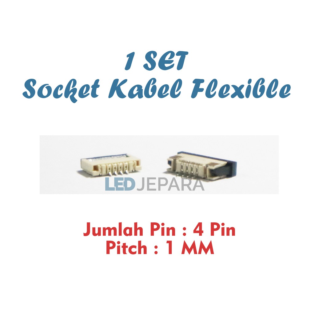 Socket Kabel Flexible Konektor Kabel Fleksibel Male dan Female  Laptop 4 6 Pin 8 Pin 12 Pin 30 Pin