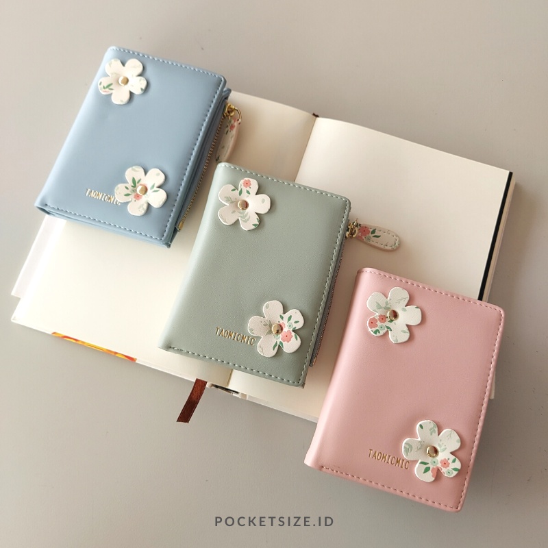 (COD) TAOMICMIC dompet lipat wanita / cewek import small 3 slot kartu suzie
