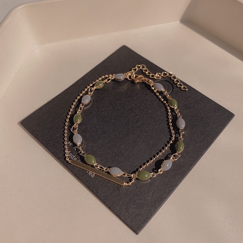 2022 Gelang Manik-Manik Opal Desain Ekor Ikan Untuk Wanita