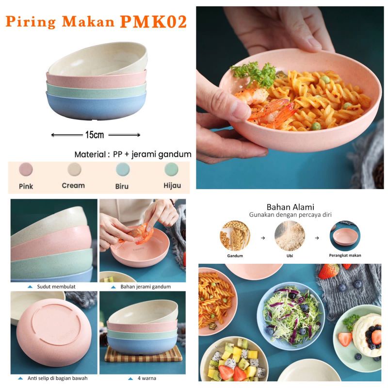 PIRING PLASTIK WHEAT STRAW BULAT PMK 02