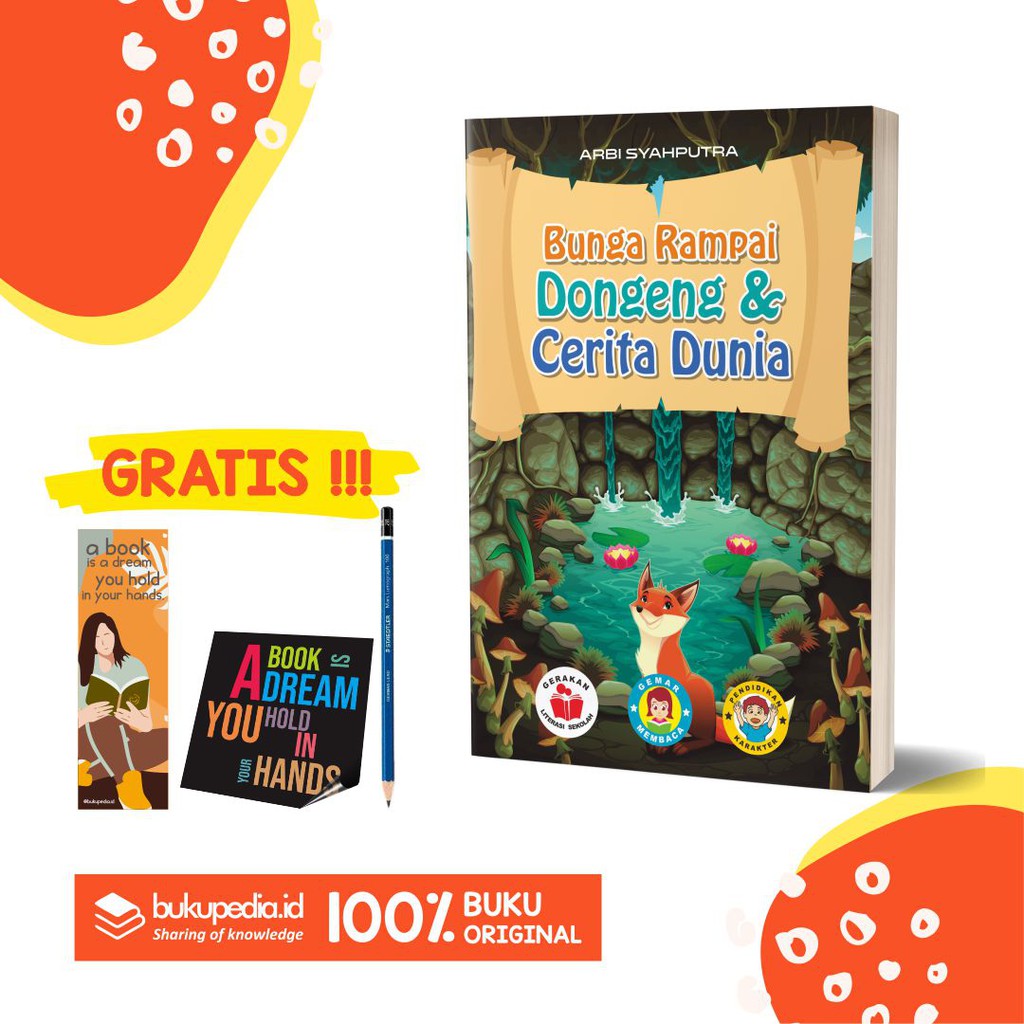 

BUKU BUNGA RAMPAI DONGENG DAN CERITA DUNIA - BRILLIANT - BONUS PENSIL 2B, BOOKMARK, STIKER
