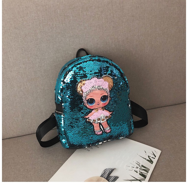 CYS Tas Ransel LOL Glitter Sequin Backpack Ransel Tas Ransel Anak T159