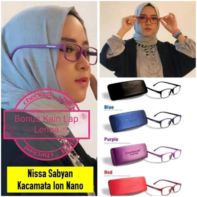 K-Ion Nano Kacamata Terapi Bingkai Besar Bonus K-Coffee Ginseng 4In1