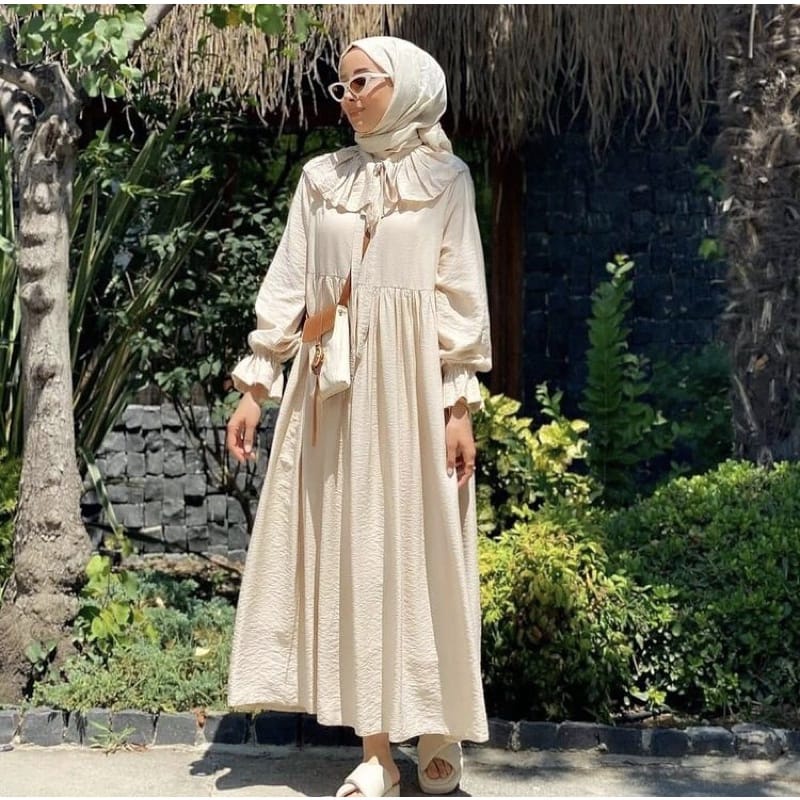 CHANI MAXI - DRESS KEKINIAN / DRESS CANTIK / DRESS MURAH / DRESS POLOS / DRESS BASIC / DRESS WANITA / DRESS MAXI